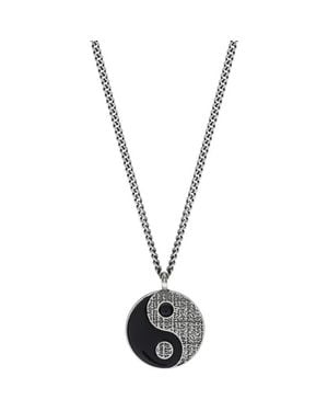 Degs & Sal Yin Yang Pendant Necklace - Black