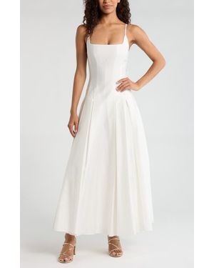 EVER NEW Emery Panel Midi Sundress - White
