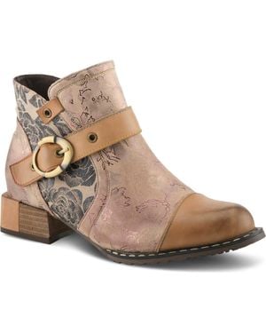 Spring Step Sipperb Cap Toe Bootie - Brown