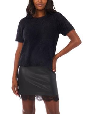Vince Camuto Short Sleeve Sweater - Black
