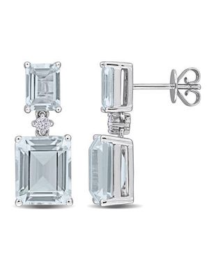 Julianna B Diamond Drop Earrings 14K - White