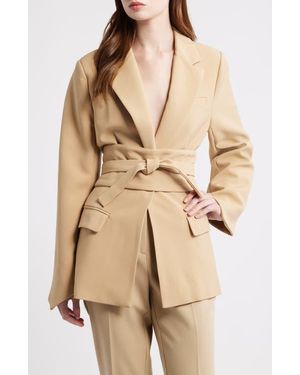 Odd Muse The Ultimate Muse Belted Blazer - Natural