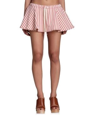 Avec Les Filles Tie Waist Miniskort - Pink