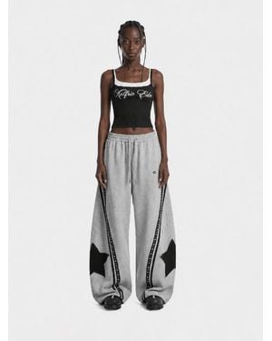 AELFRIC EDEN Panel Baggy Barrel Sweatpants - White