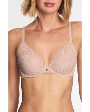 Wacoal High Bar Unlined Underwire Plunge Bra - Natural
