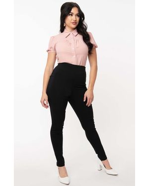 Unique Vintage Rizzo Cigarette Pants - Black