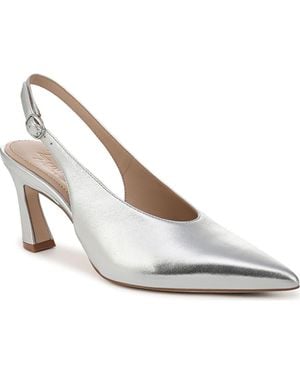 27 EDIT Naturalizer Elaine Slingback Pointed Toe Pump - White