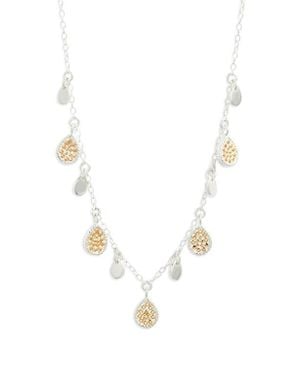 Anna Beck Classic Drop Charm Necklace - White