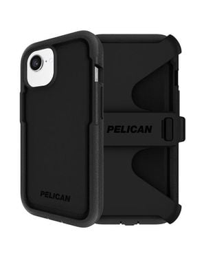 Pelican Voyager Magsafe Case With Holster For Apple Iphone 16E Iphone 15 Iphone 14 - Black