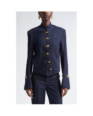Zimmermann Rebellion Denim Pirate Jacket - Blue