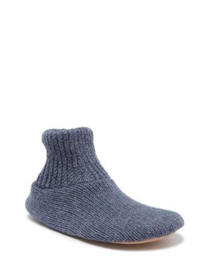 Muk Luks Morty Faux Fur Lined Slipper - Blue