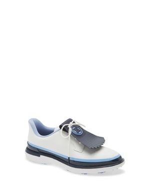 G/FORE Gallivanter Tuxedo Stripe Golf Shoe - White