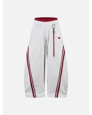 AELFRIC EDEN Baggy Barrel Sweatpants - White
