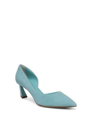 Sarto Tawny Pointed Toe Half D'Orsay Pump - Blue