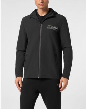 Philipp Plein Nylon K-Way Jacket - Gray