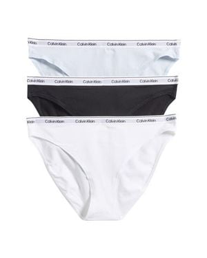 Calvin Klein Assorted 3-Pack Logo Bikinis - White