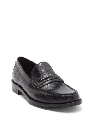 John Varvatos Greenwich Chain Loafer - Black