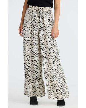 Brave+True Liza Print Wide Leg Pants - Multicolor