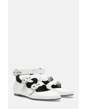 SCAROSSO Linda Ii Ballerinas - White