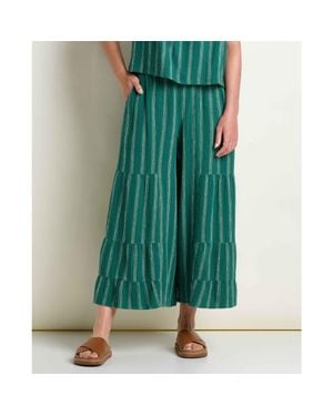 Toad & Co. Tate Double Weave Palazzo - Green