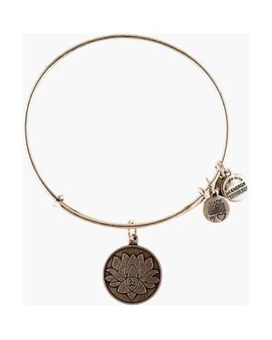 ALEX AND ANI 'Lotus Peace Petals' Expandable Wire Bangle - Metallic
