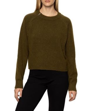 Sanctuary Zip It Sweater - Green