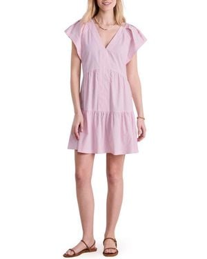 Vineyard Vines Harbor Tiered Ruffle Dress - Pink