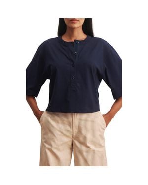 Sanctuary Freya Placket Top - Blue