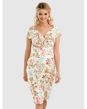Tiffany Rose Maternity Bardot Maternity Shift Dress - White