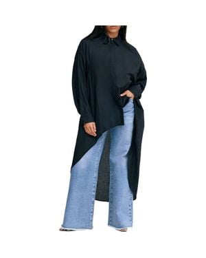 MARCELLA Patchin High/Low Tunic - Blue