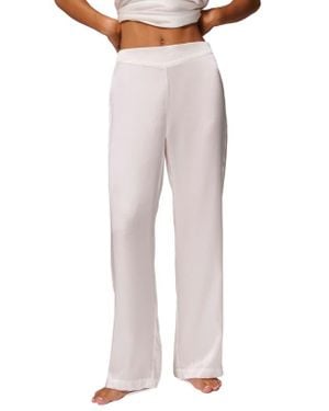 Simone Perele Love Me Silk Lounge Pants - Gray