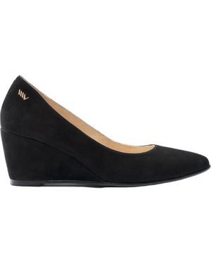 VISCATA Verona Suede Wedges - Black