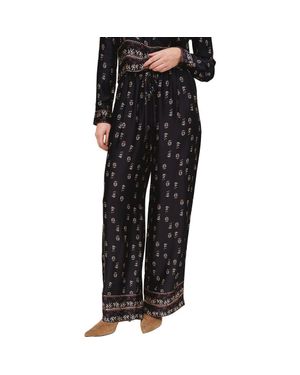 Bella Dahl Single Pleat Wide Leg Pants - Black