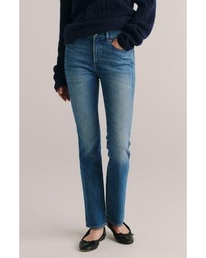 DL1961 Mara Instasculpt Mid Rise Straight Leg Jeans - Blue