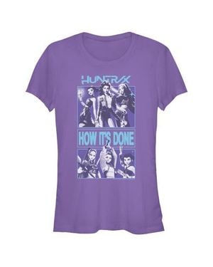 K-Pop Demon Hunters Junior's Huntrix How It's Done Graphic T-Shirt - Purple