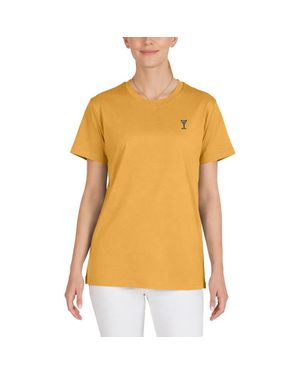 Alix Martini Lightweight Relaxed Jersey Tee - Yellow