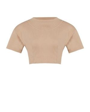 Pcfg Pure Cotton Free Heaven Crop Tshirt - Natural