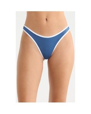 Rip Curl Surf Puff High Leg Bikini Bottoms - Blue