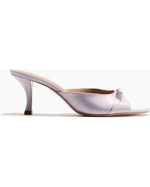 H&M Bow-Detail Heeled Sandals - White