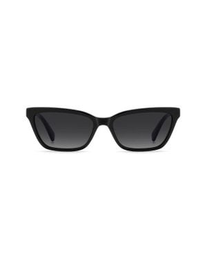 Kate Spade Aisha 55Mm Gradient Ectangular Sunglasses - Black