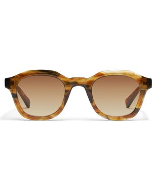Quay Roll Film 47Mm Small Square Sunglasses - Brown