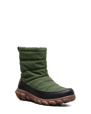 Bogs Cedar Quilted Waterproof Boot - Green