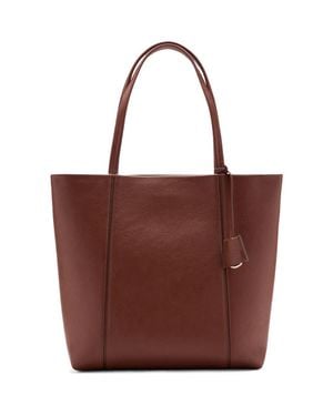Mango Faux Shopper Bag - Red