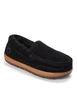 Dearfoams Fireside Melbourne Water Repellent Rugged Loafer - Blue