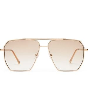Aire Asteroide 60Mm Square Sunglasses - Natural