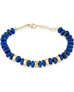 Zoe Chicco Lapis Lazuli Beaded Bracelet - Blue