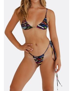 Minimale Animale Sacred Tie Back Tassel Bikini Top - Brown