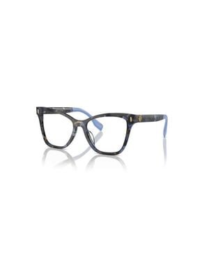 Tory Burch 51Mm Cat Eye Optical Glasses - Blue