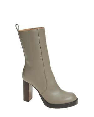 Tod's Tube Block Heel Bootie - Gray