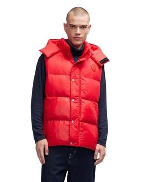 Pajar Sustainable Channel Quilted Puffer Vest - Red